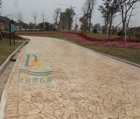 佛山高明楊和鎮美的濕地花海壓模地坪